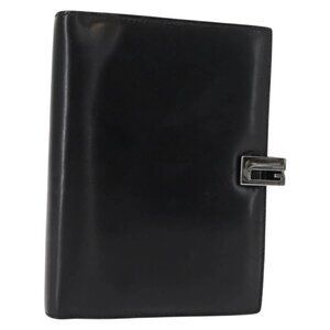 GUCCI Day Planner Cover Leather Black